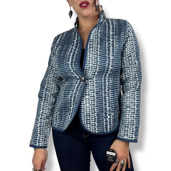 New with tags TRIMDIN Artisan crafted reversible tie-dye jacket - Picture 12 of 17